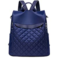  - Findkey Mochila de Antirrobo Mujer Bolsos Oxford Bandolera Bolso de Viaje-Azul-30x11x31cm